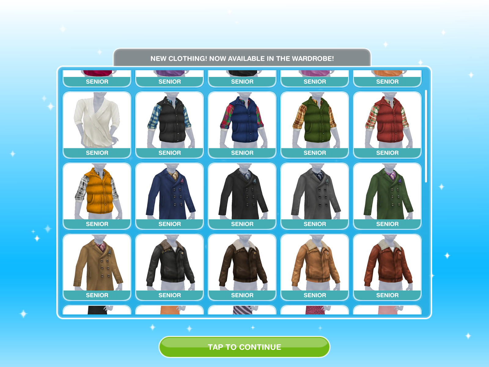 Samiemi Games Sims Freeplay Store Seniors Clothing